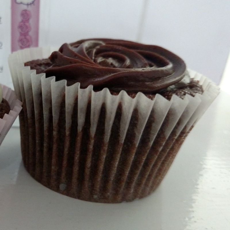 Cupcake Grande Simples - Ganache ou Chantilly